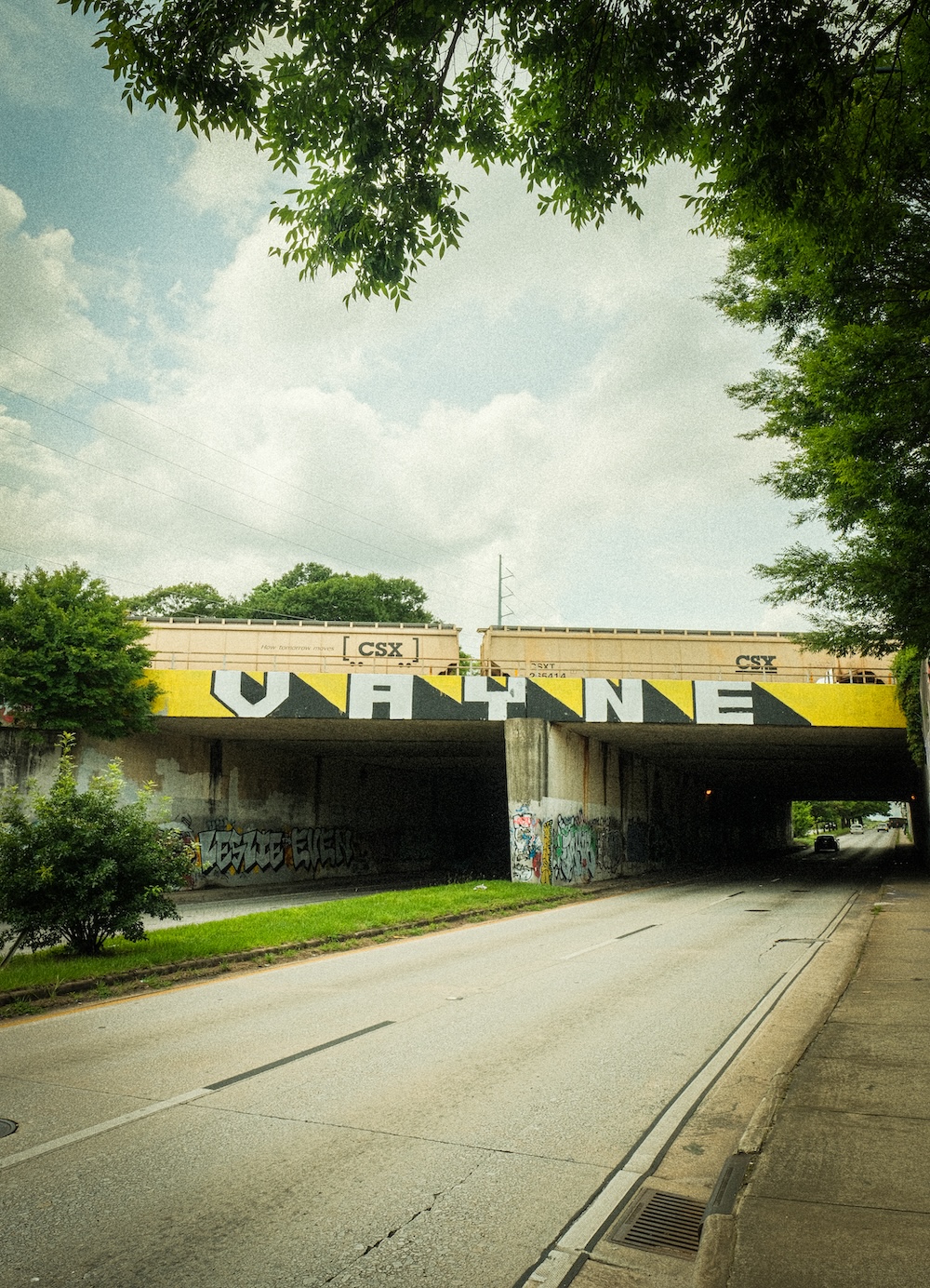 The CSX railroad bridge over Dekalb Avenue, Atlanta